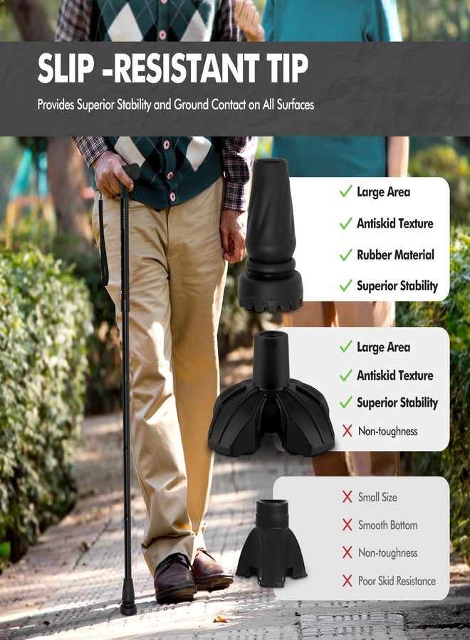 GPTCAMP G2 Walking Stick, Fold-up Walking Cane for Women and Men with Wrist Strap, Portable, Foldable, Collapsible, Lightweight and Sturdy with Comfortable T Handle - Image 5